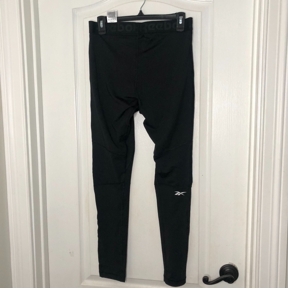 Reebok Mens WOR Compr Tight Black Compression Training Leggings FP9107 Large NWT